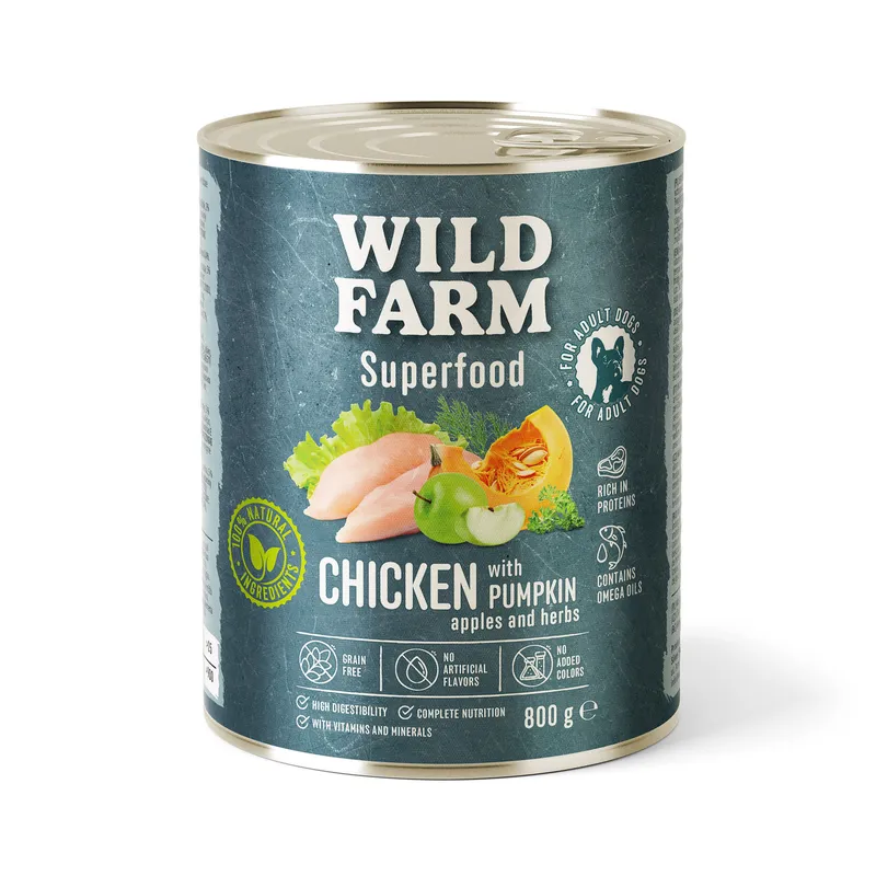 Karma Mokra Dla Psa Kurczak Z Dynią I Jabłkiem ZOOJOY 800 g Dorosły