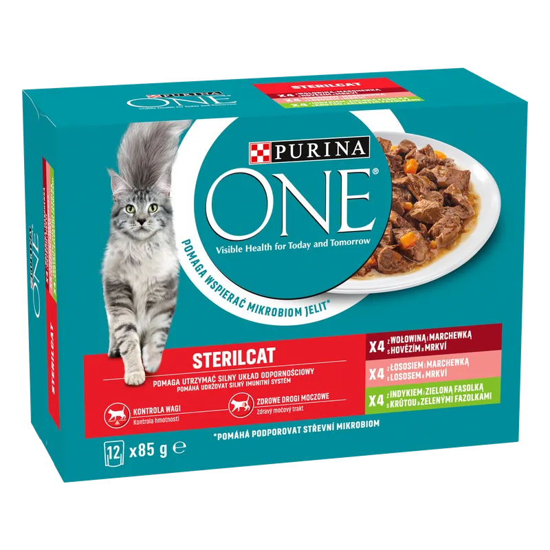 Purina One Sterilcat Karma Mokra Dla Kota Mix Smaków 12x85g