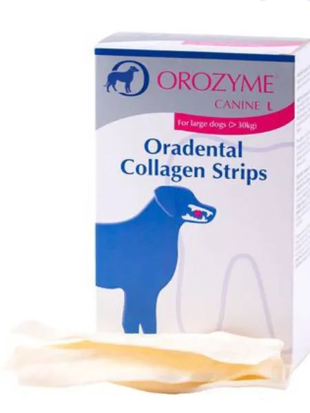 Orozyme Oradental Collagen Strips Kolagenowe Płatki Czyszczące Dla Psa L 141g