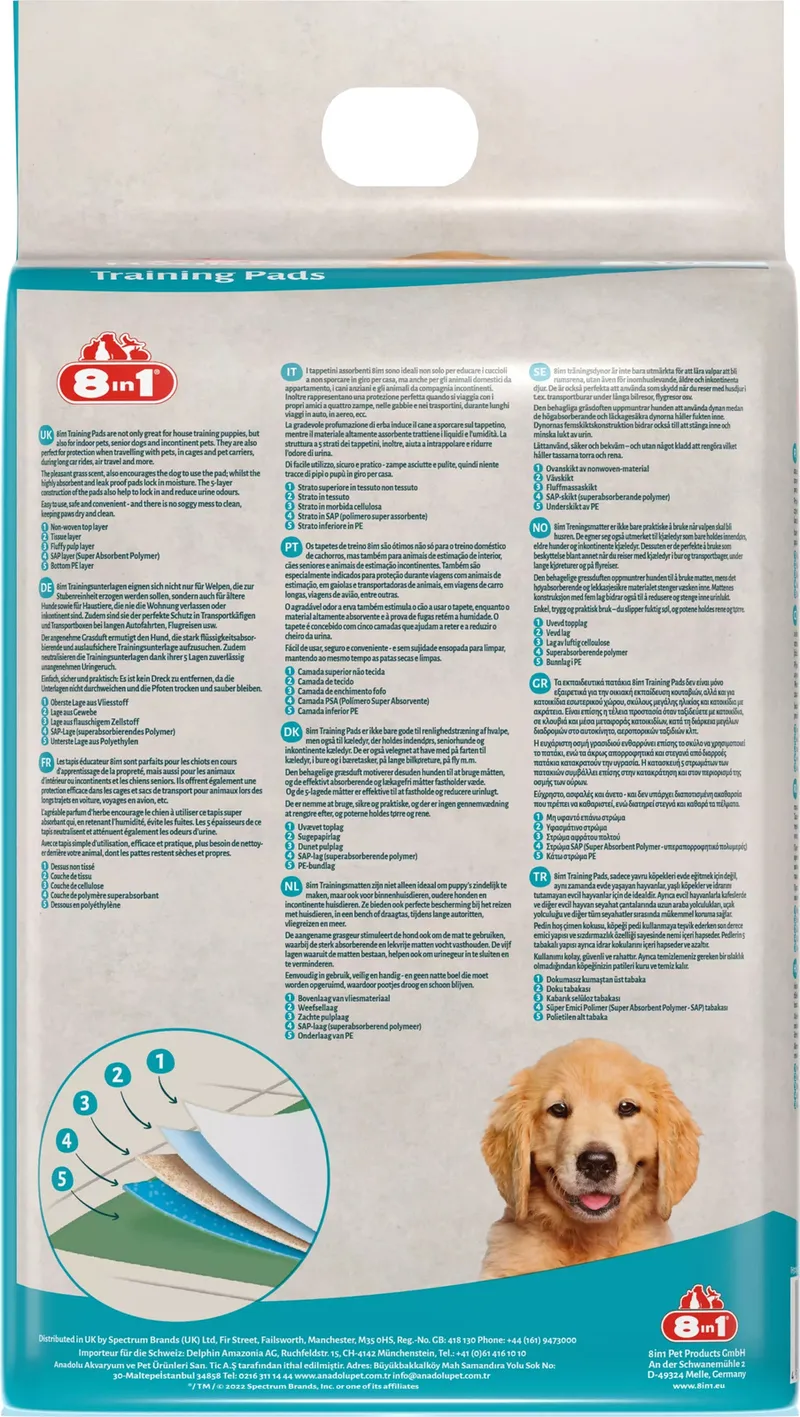 8IN1 Mata Absorbująca Training Pads Large Bag 30szt