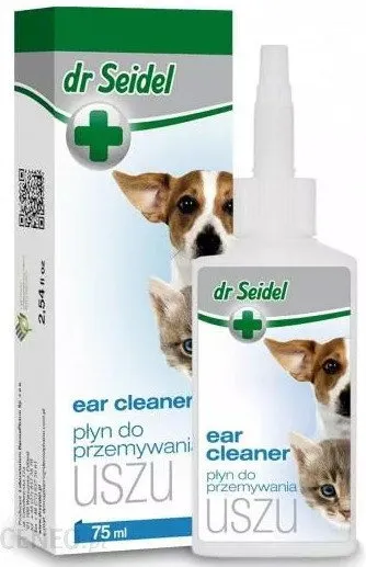 Laboratorium DermaPharm Dr Seidel Płyn Do Przemywania Uszu Dla Psów I Kotów 75ml