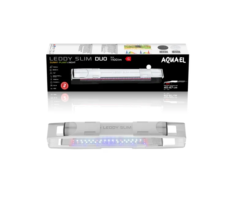 AQUAEL Leddy SlimDuo 16W Sunny Plant&Night - Białe
