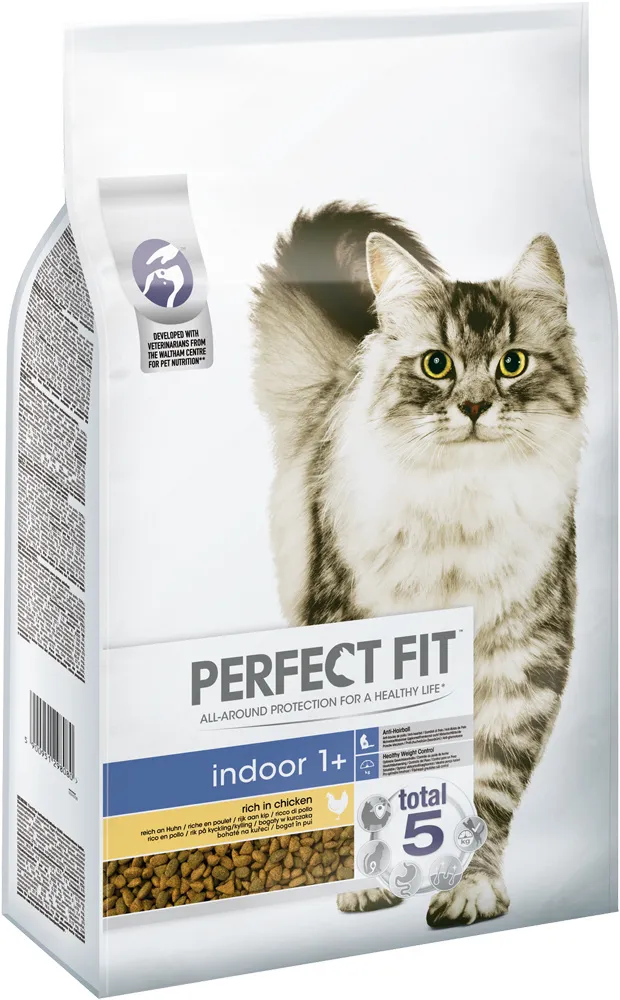 Perfect Fit™ - Sucha Karma Pełnoporcjowa Dla Dorosłych Kotów Niewychodzących, Bogata W Kurczaka 7kg