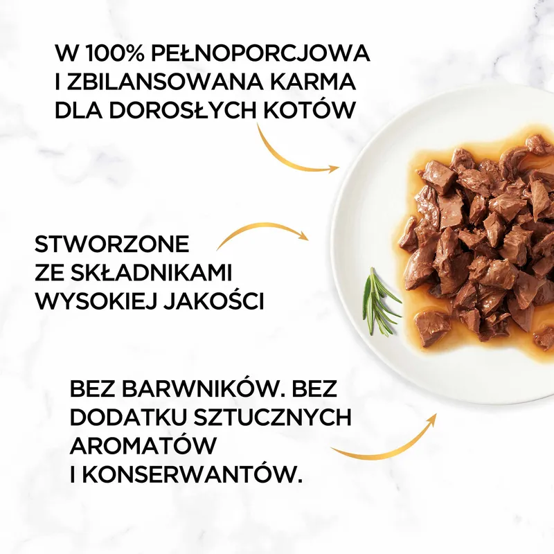Purina Gourmet Gold Sauce Delight Z Wołowiną 85g