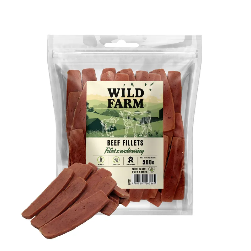 Przysmak Dla Psa Filet Z Wołowiny Naturalny Bezzbożowy ZOOJOY 500 g
