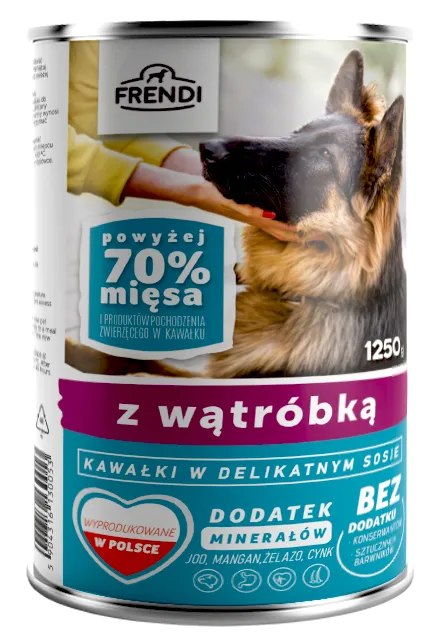 Frendi Kawałki W Delikatnym Sosie Z Wątróbką 1250g