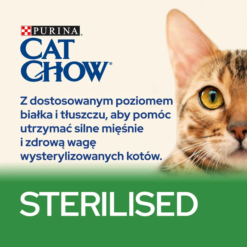 Karma Dla Kota Sterilized Z Kurczakiem Sucha 1,5 kg ZOOJOY 2 Saszetki