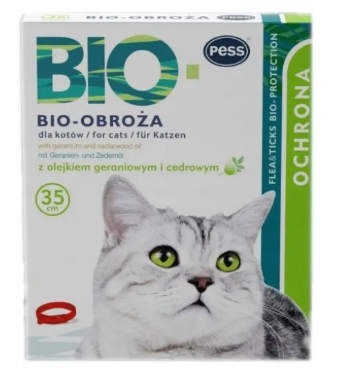 PESS Obroża Biologiczna Z Olejkiem Geraniowym 35cm