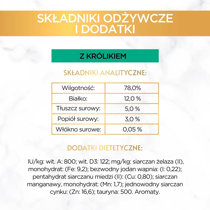 Purina Gourmet Gold Pasztet Z Królikiem 85g