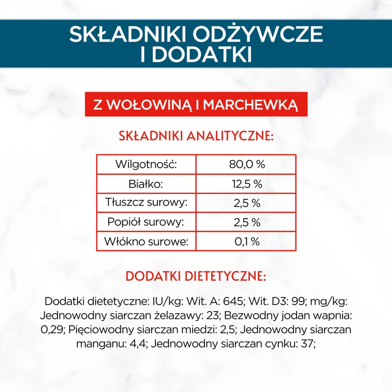Purina Gourmet Perle Karma Dla Kotów Mini Fileciki W Sosie Z Wołowiną I Marchewką 85 g
