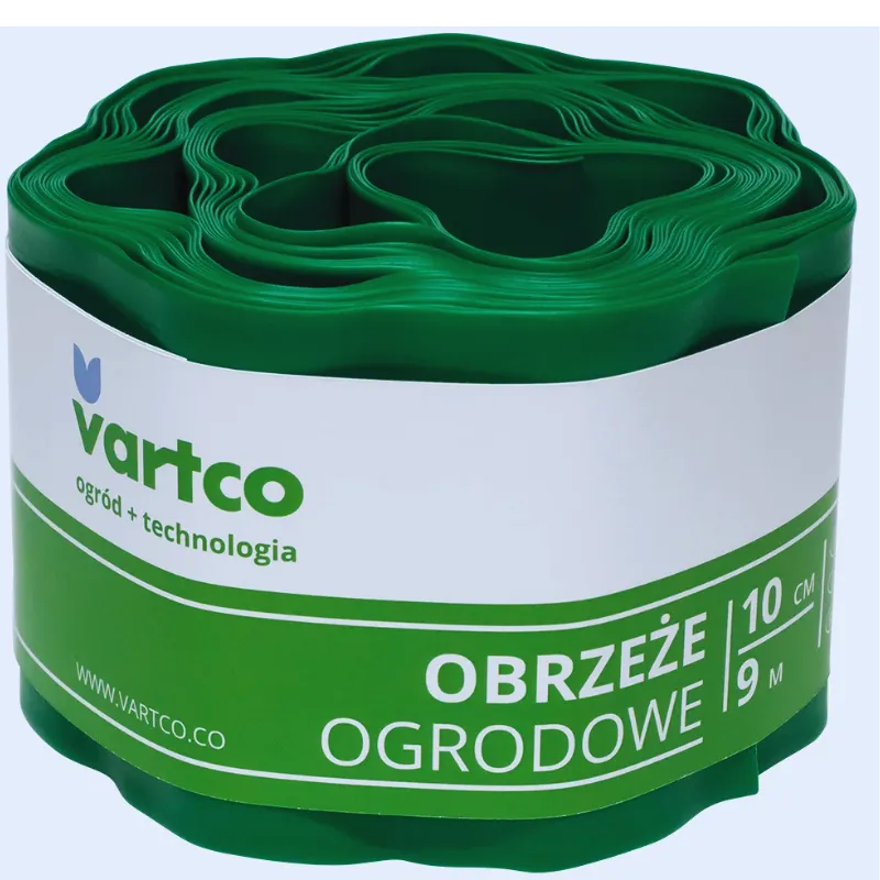 Obrzeże Ogrodowe Faliste 15cm 9mb - Zielone