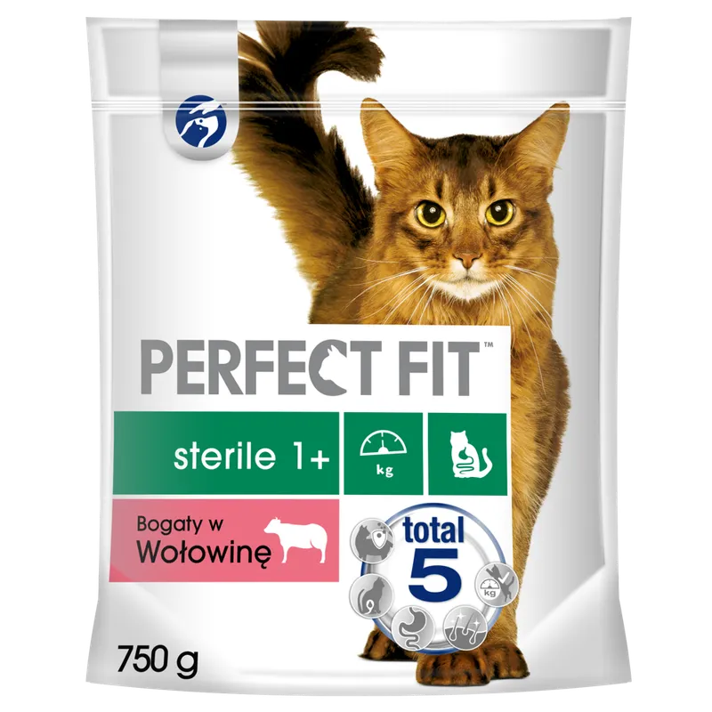PERFECT FIT Sterile 1+ Z Wołowiną 750g