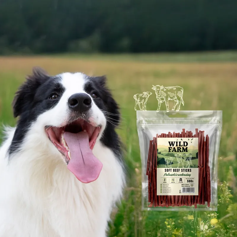 Przysmak Dla Psa Wołowy Naturalny Bezzbożowy ZOOJOY 500 g Suszone Mięso