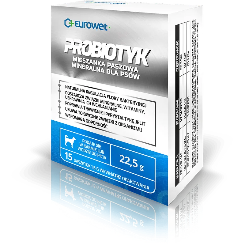 Eurowet Probiotyk W Saszetkach Dla Psów 15x1,5g