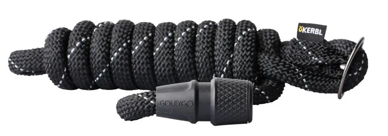 KERBL Smycz Sznurkowa S GoLeyGo 2m Z Adapterem Do 15kg - Czarna