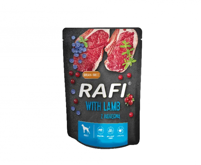 Dolina Noteci Rafi Z Jagnięciną Dla Psa (Czarne Opakowanie) 300g