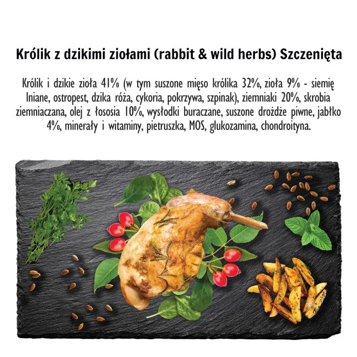PAKA ZWIERZAKA Seven’th Heaven Królik I Dzikie Zioła "Puppy" 1,5kg