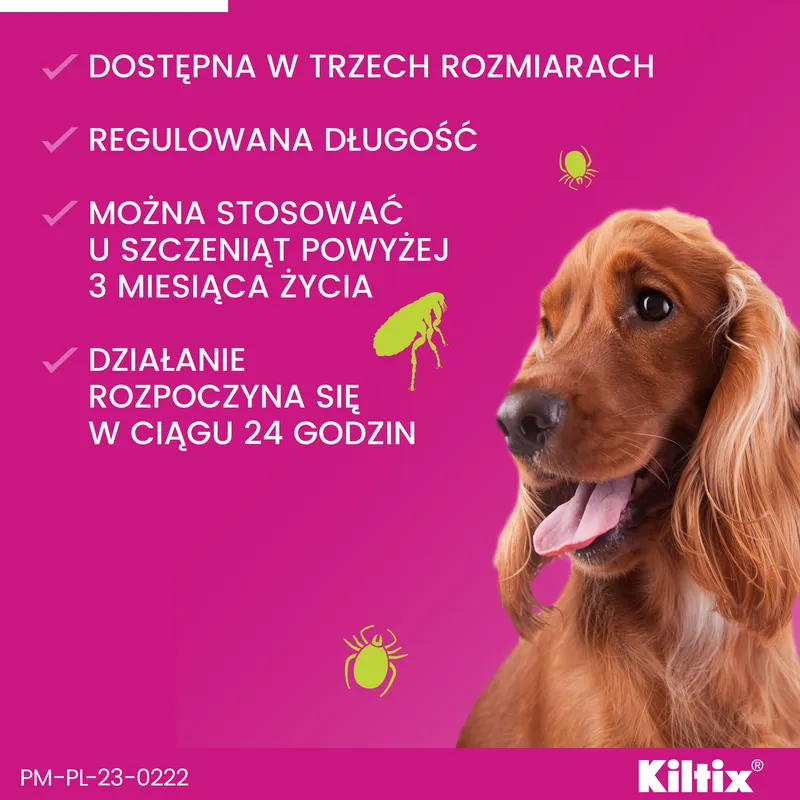 Bayer Kiltix Obroża Na Kleszcze I Pchły Dla Psa 53cm