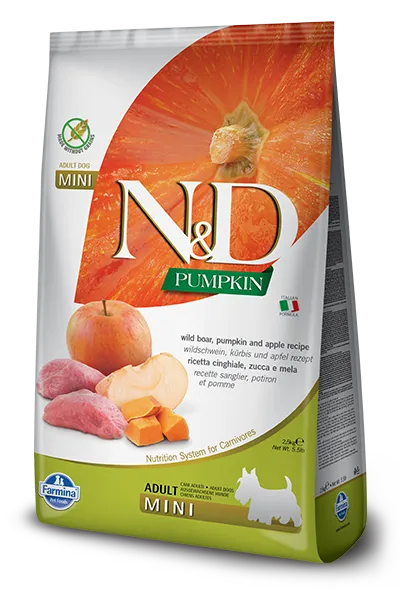 Farmina N&D Pumpkin Grain Free Canine Adult Mini Boar&Apple 800g