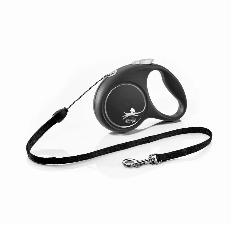 Flexi Smycz Oryginalna Black Design M Linka 5m Do 20kg - Czarna