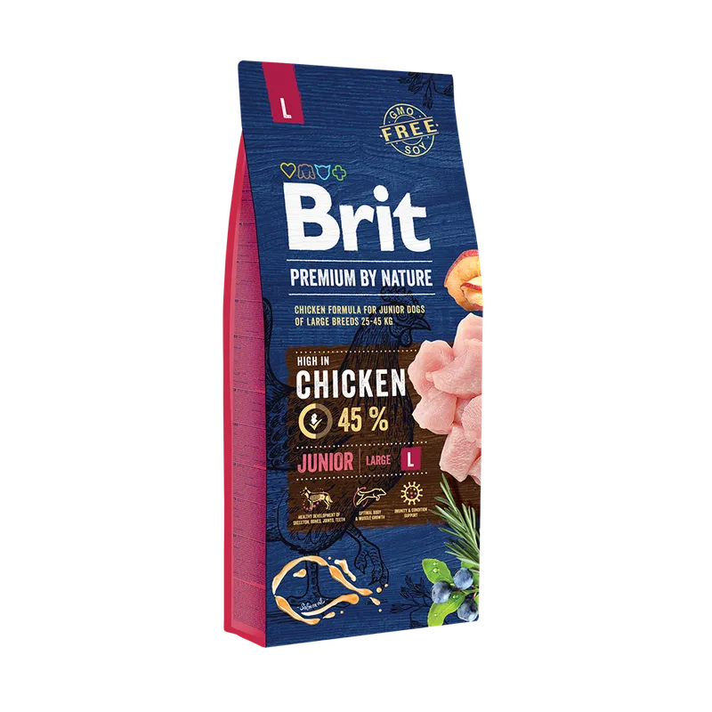 Brit Premium By Nature Junior L Z Kurczakiem 15kg