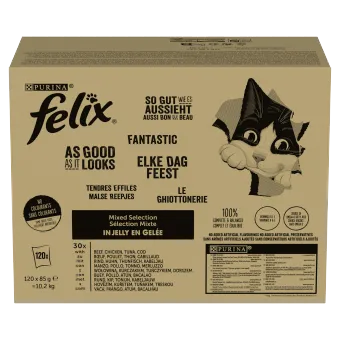 Felix Fantastic Karma Dla Kotów Wybór Smaków 120x85g