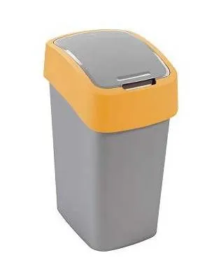 Curver Flip Bin Kosz Na Śmieci 10l - Szaro-Pomarańczowy