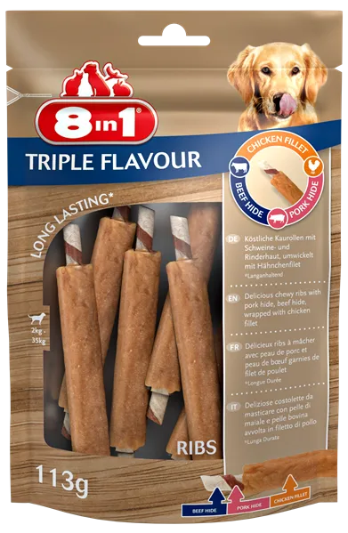 8IN1 Triple Flavour Żeberka Kurczak 6szt