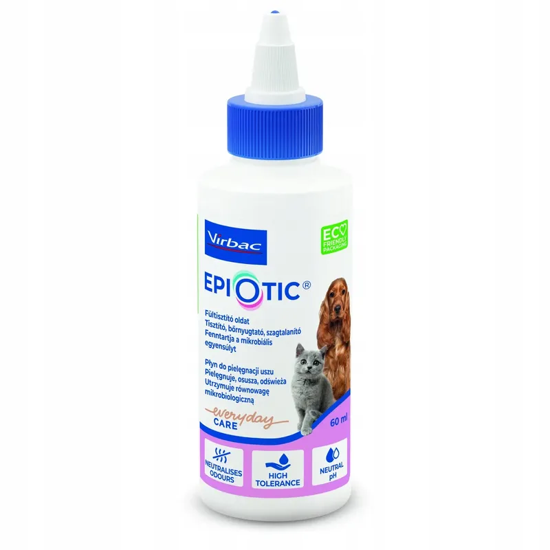 Virbac Epiotic Płyn Do Czyszczenia Uszu Dla Psa I Kota 60ml