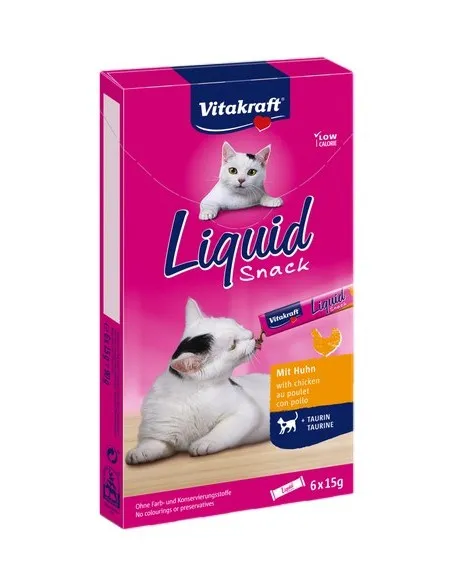 Vitakraft Cat Liquid-Snack Z Kurczakiem 6x15g