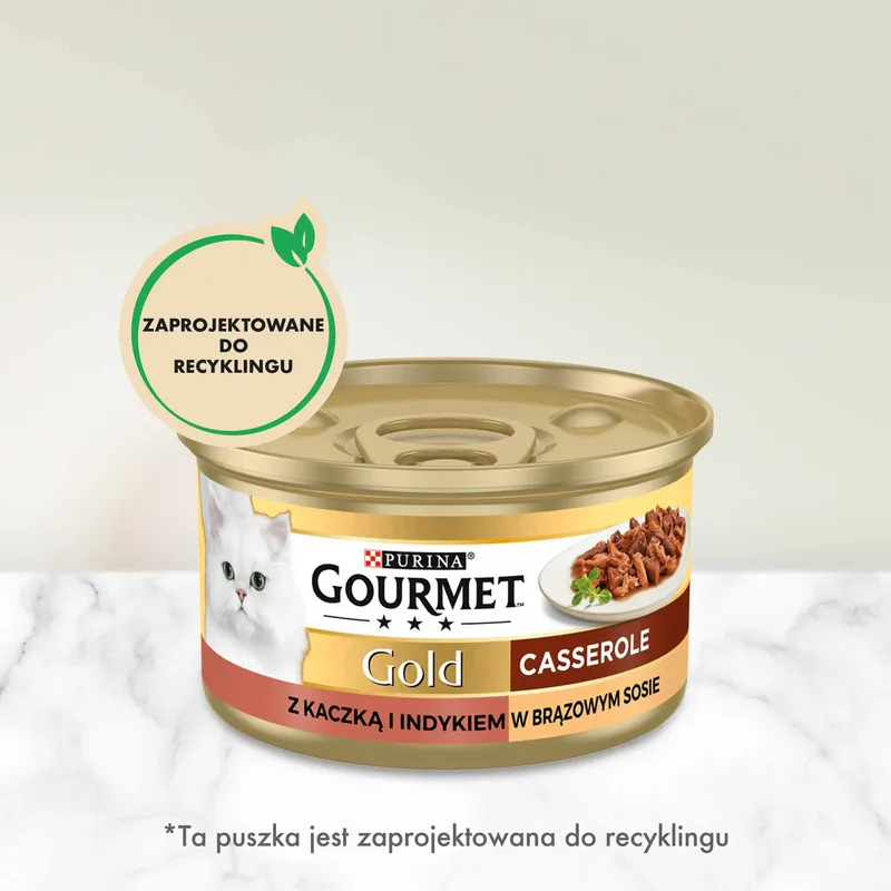 Purina Gourmet Gold Kaczka/Indyk W Sosie 85g