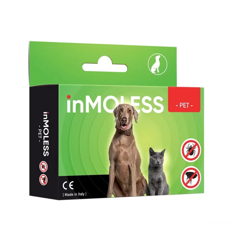 Inmoless Ultradźwiękowy Odstraszacz Na Pchły I Kleszcze Dla Zwierząt Domowych Inmoless Pet Pink