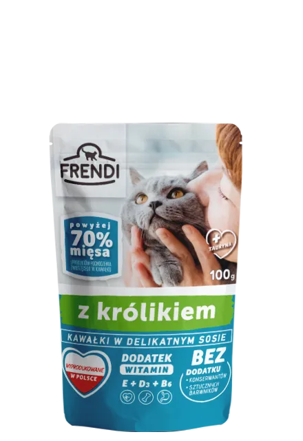 Frendi Kawałki W Delikatnym Sosie Z Królikiem 100g