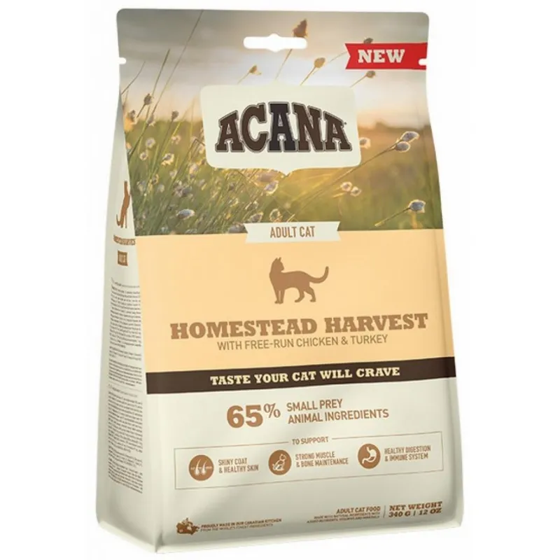 ACANA Homestead Harvest Cat 340g – Sucha Karma Pełnoporcjowa Dla Kotów Dorosłych