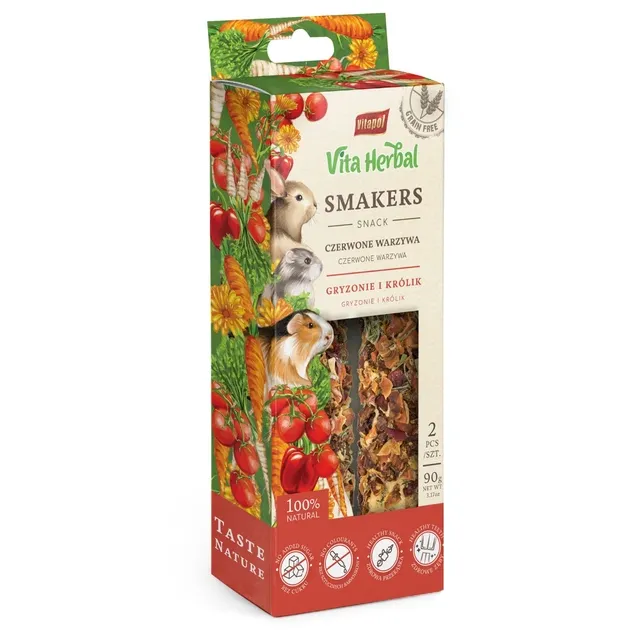 Smakers Dla Ptaków Z Czerwonymi Warzywami 2 szt ZOOJOY Vita Herbal