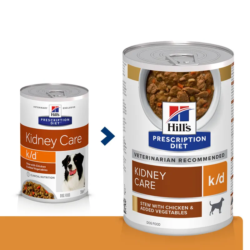 HILL’S Prescription Diet Canine K/D Chicken Stew 354 g – Mokra Karma Dietetyczna Dla Psów