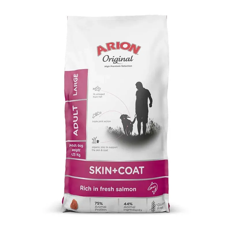 Arion Original Skin & Coat Adult Salmon & Rice Large Breed 12kg