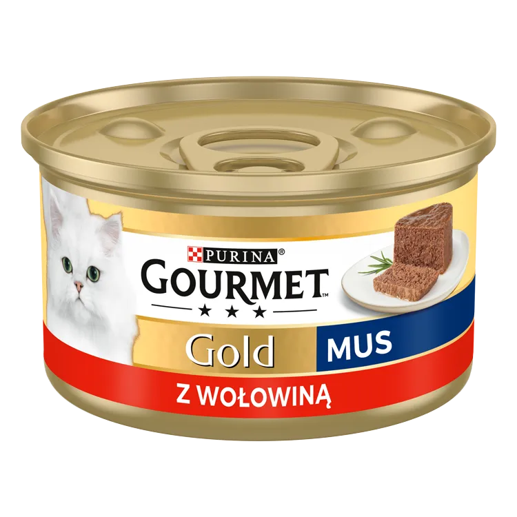 Purina Gourmet Gold Mus Z Wołowiną 85g