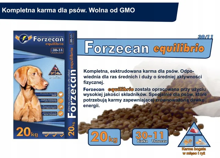 Forzecan Equilibrio 45% MIĘSA Bez GMO 20kg