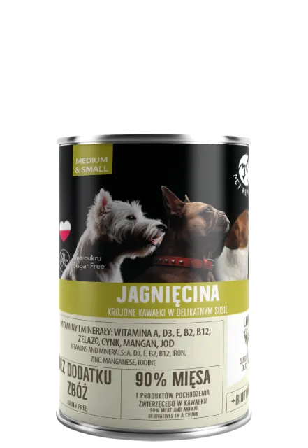 PetRepublic Jagnięcina Krojone Kawałki W Delikatnym Sosie 400g