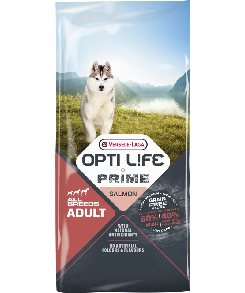 Versele-Laga Opti Life Prime Adult Salmon Karma Bezzbożowa Dla Dorosłych Psów Z Łososiem 12,5kg