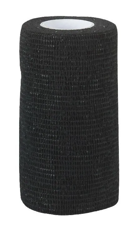 Kerbl Samoprzylepny Bandaż EquiLastic, 7,5 cm - Czarny