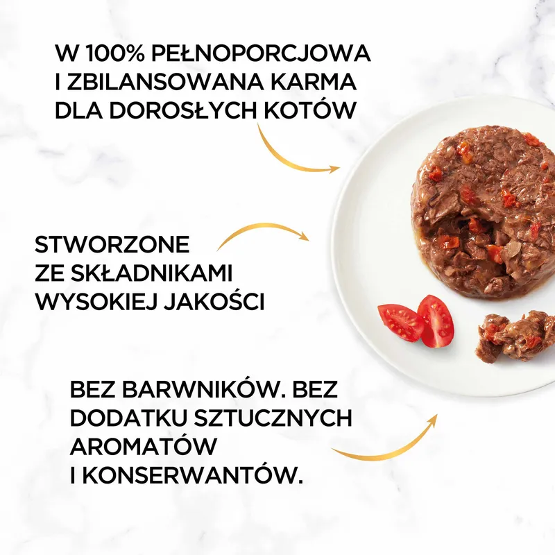 Purina Gourmet Gold Wołowina W Pomidorach 85g