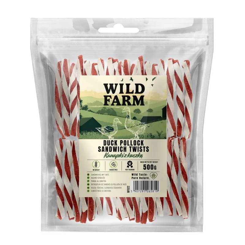 Wild Farm Kanapka Z Kaczką 500g Przysmak Dla Psa