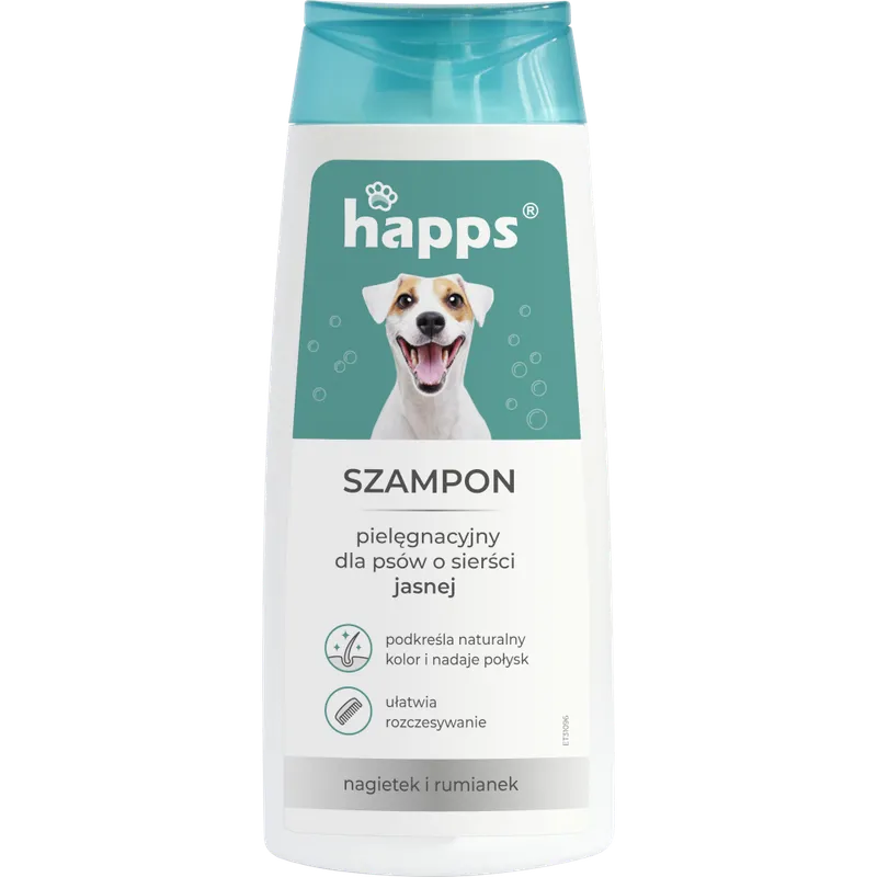 Bros Happs Szampon Pielęgnacyjny Dla Psów O Sierści Jasnej 200ml