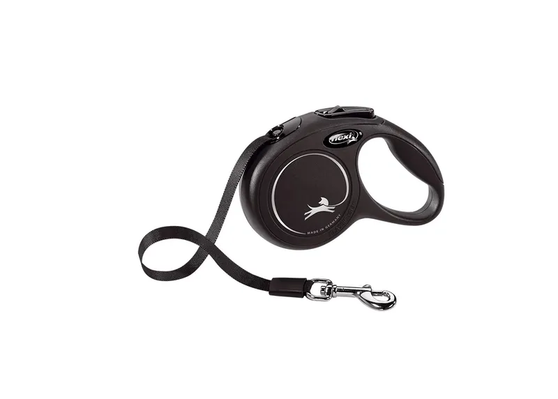 Flexi Smycz New Classic XS Taśma 3m Do 12kg - Czarna