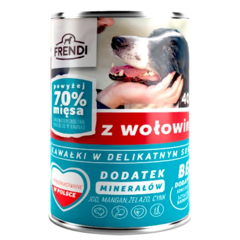 Frendi Kawałki W Delikatnym Sosie Z Wołowiną 400g