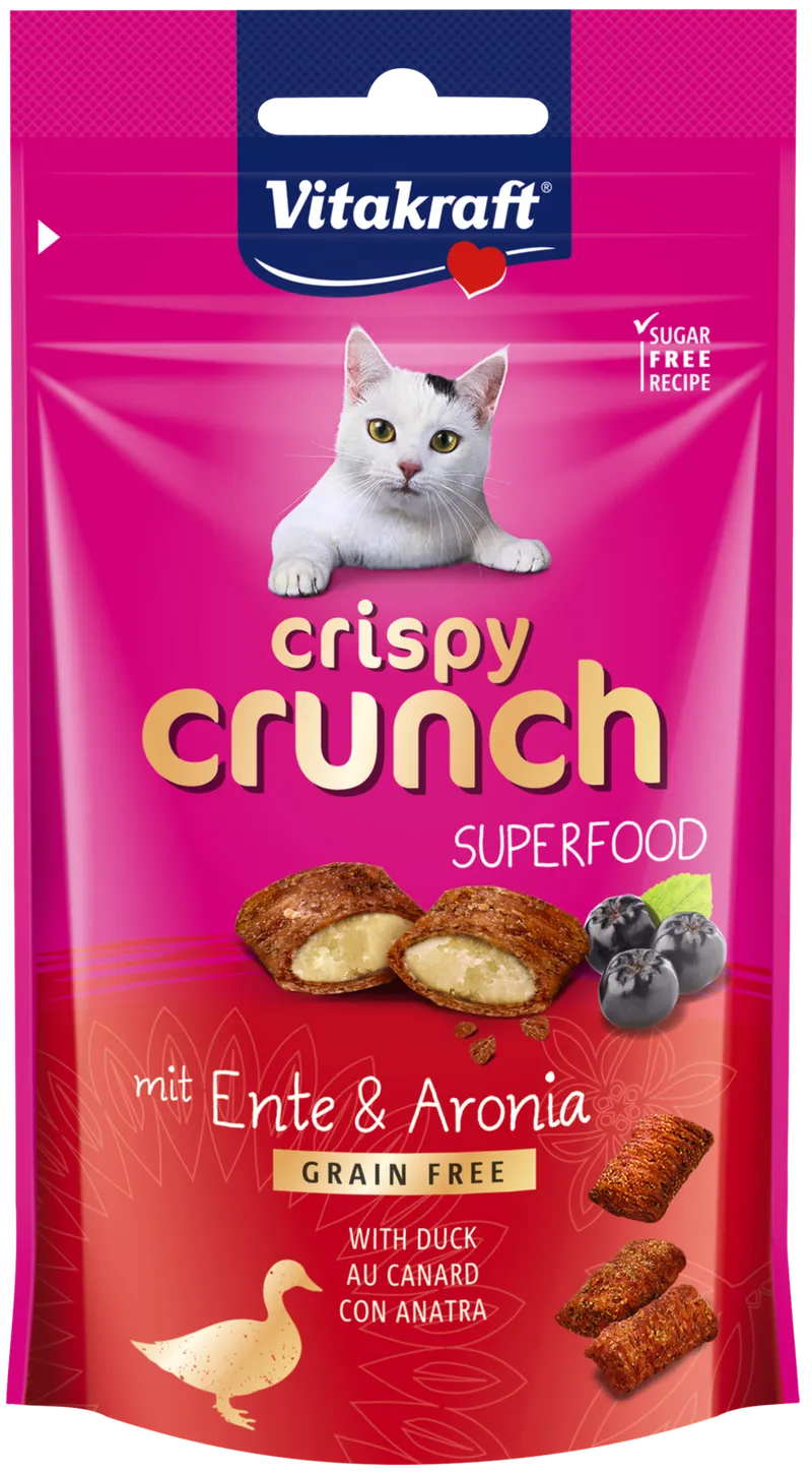 Vitakraft Crispy Crunch Z Kaczką I Aronią Dla Kota 60g