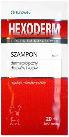 Eurowet Szampon Hexoderm Dla Psów I Kotów 2x20ml