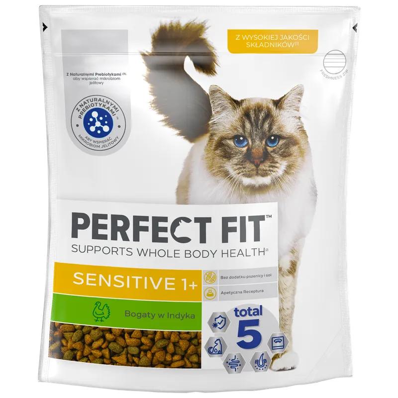 PERFECT FIT Sensitive 1+ Z Indykiem 750g